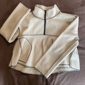 URBAN OUTFITTERS Cream Fleece Sweater
